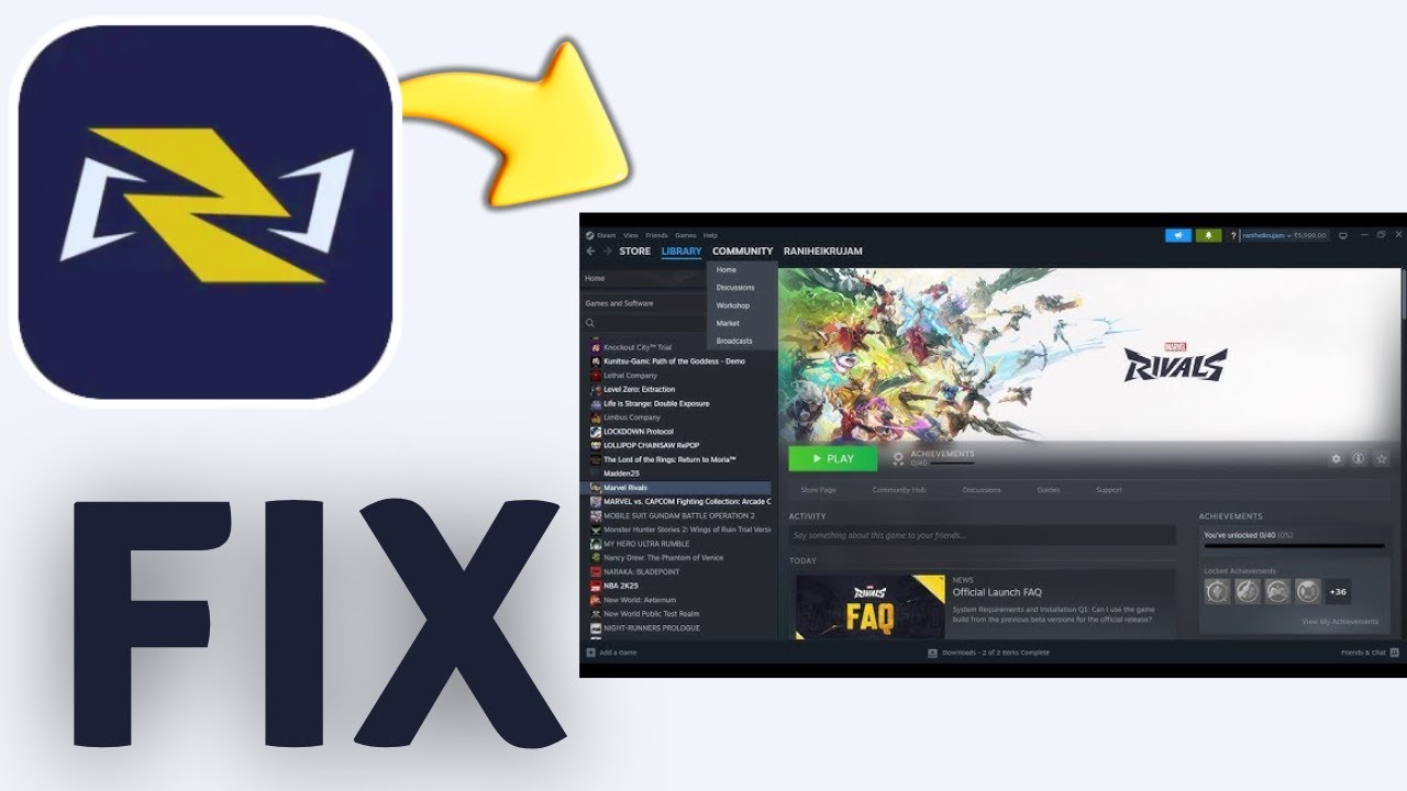 Fix Marvel Rivals not launching on Steam