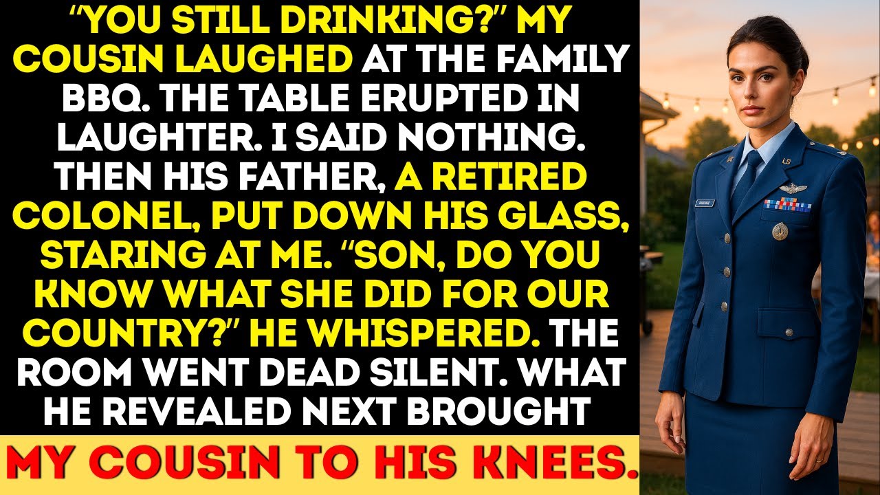 My Cousin Mocked My “Drinking Problem” — Until His Father, a Colonel, Revealed What I’d Done.