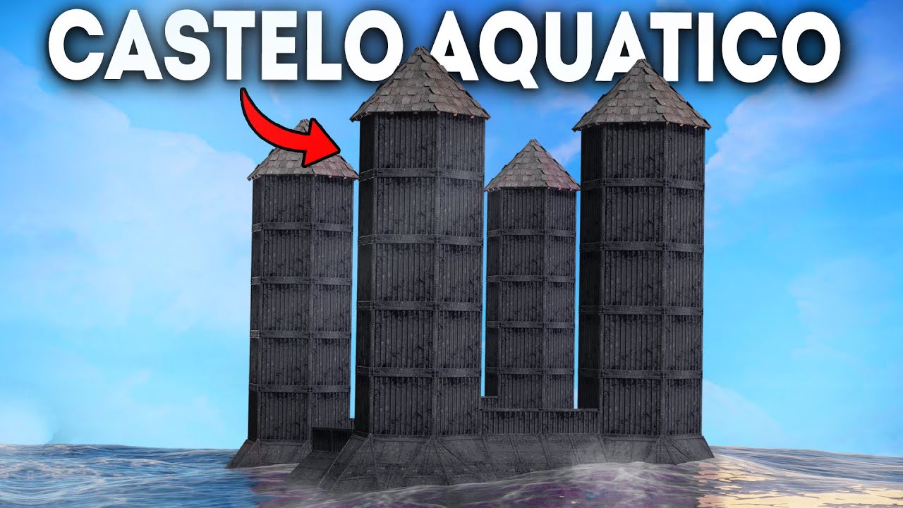 Construimos um CASTELO AQUATICO com bunker secreto Ft @sh0cker