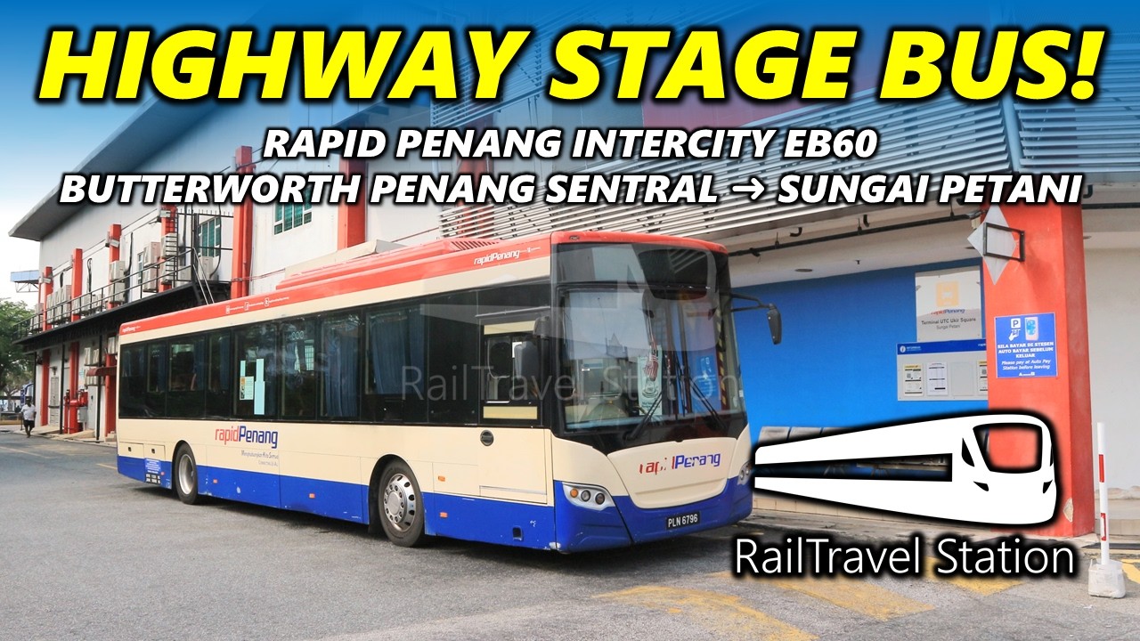 RAPID PENANG BUS ON PLUS HIGHWAY! 🇲🇾🚌 Rapid Penang EB60 Butterworth Penang Sentral → Sungai Petani