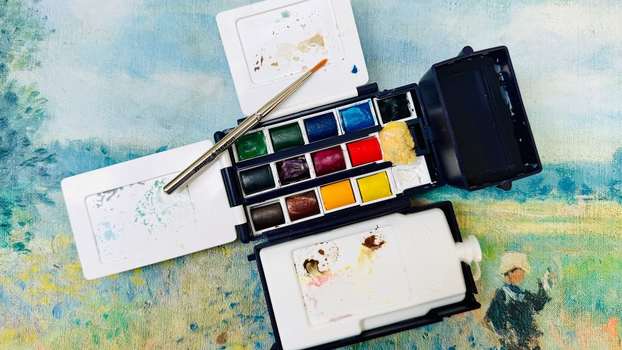 Набор Windsor & Newton Field Pocket Set / Набор акварельных дорожных принадлежностей