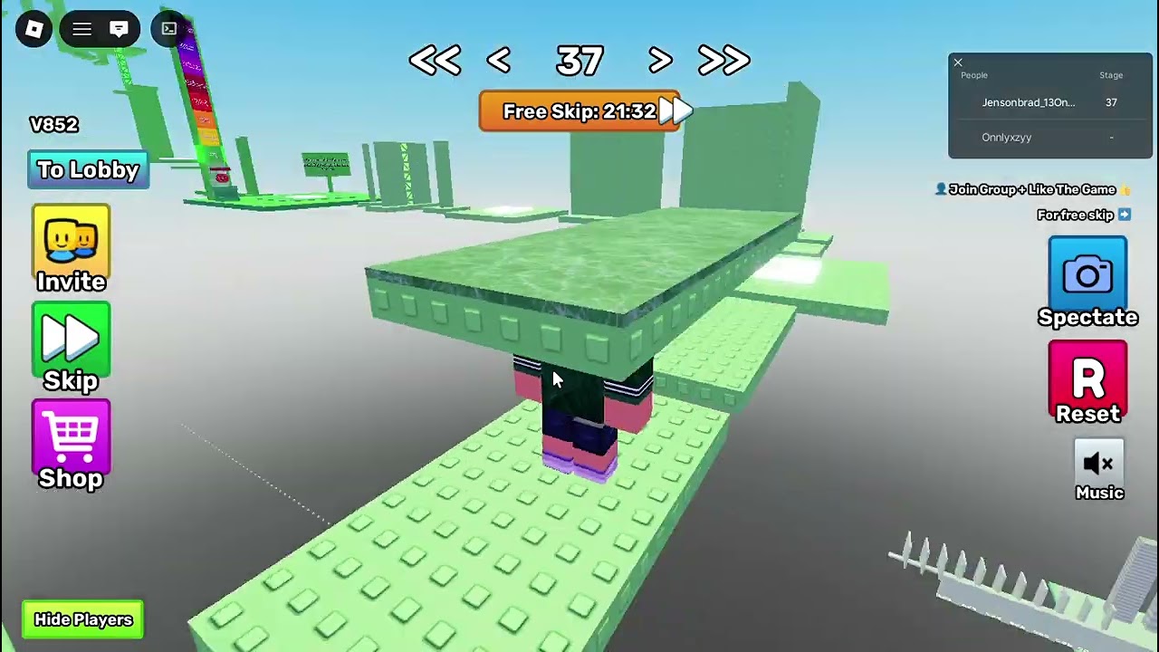 Roblox: Player's Difficulty Chart Obby (Stages 1-60)