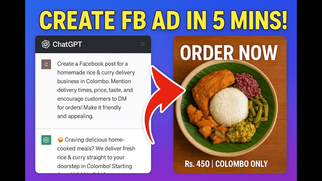 Create FB Posts for online Business Using ChatGPT + Canva AI | Sinhala Guide #kalabale #chatgpt