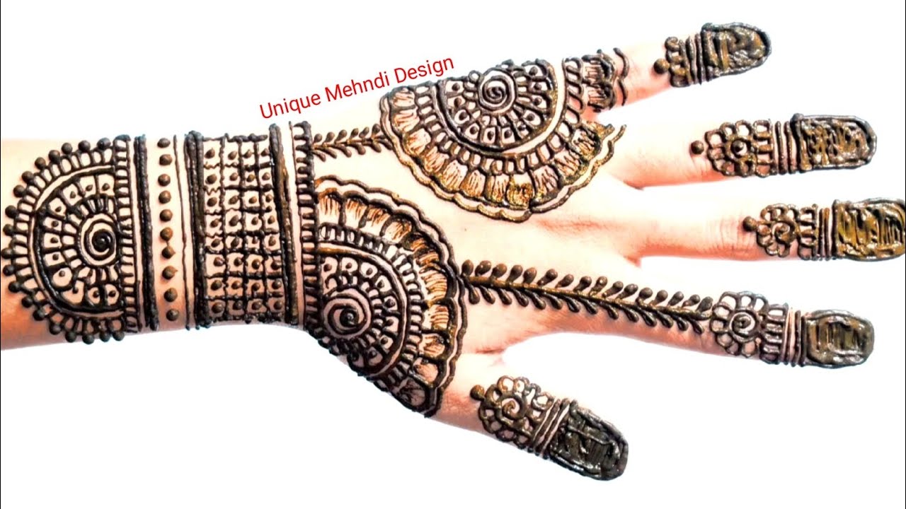 Step by Step Arabic Mehndi Design for Beginners |New Stylish frontHand Mehndi🎨 |Unique Mehndi Design