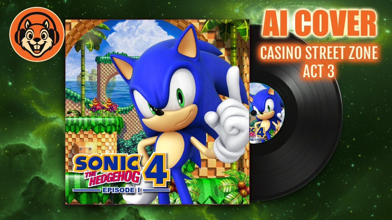 🎰 Sonic the Hedgehog 4 – Casino Street Zone Act 3 (AI Adventure Cover)