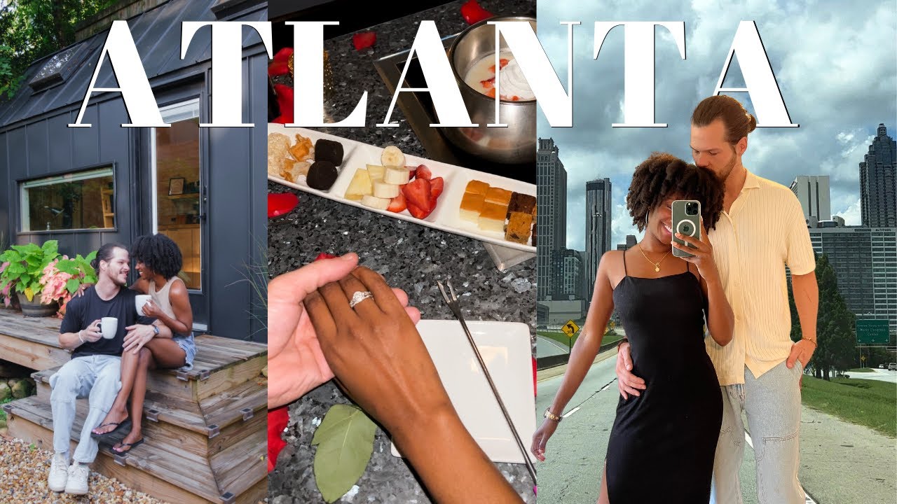 ATLANTA VLOG | Fondue Dinner Date, Tiny Home, Ponce City Market