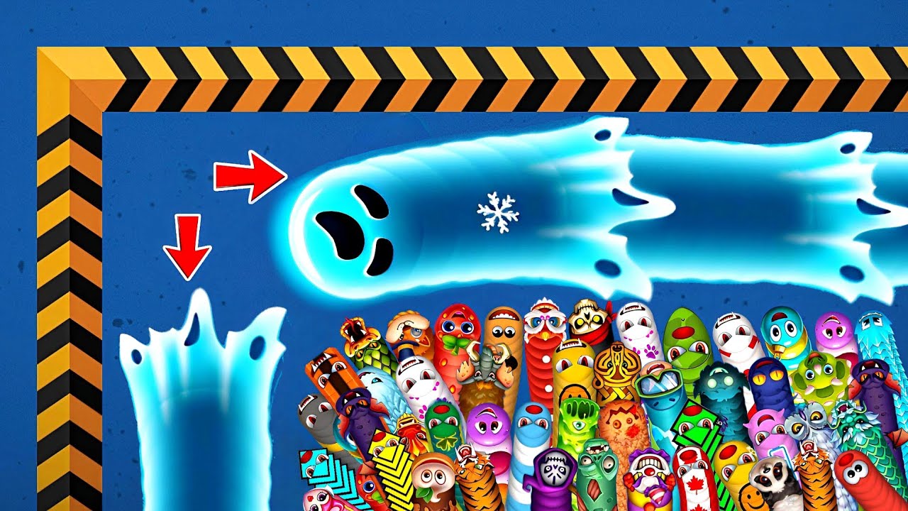 🐍WORMSZONE.IO | GIANT SLITHER SNAKE TOP 01 / Epic Worms Zone Best Gameplay! | 