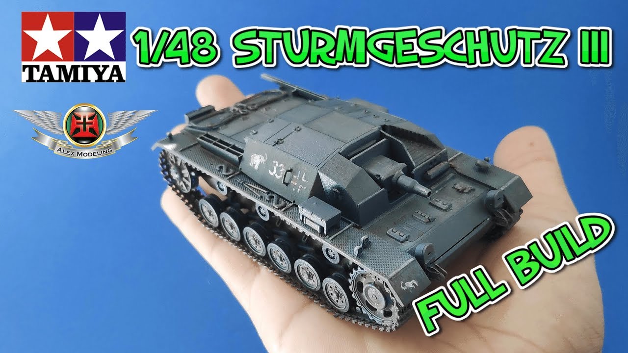 1/48  Tamiya  Sturmgeschutz III FULL VIDEO BUILD