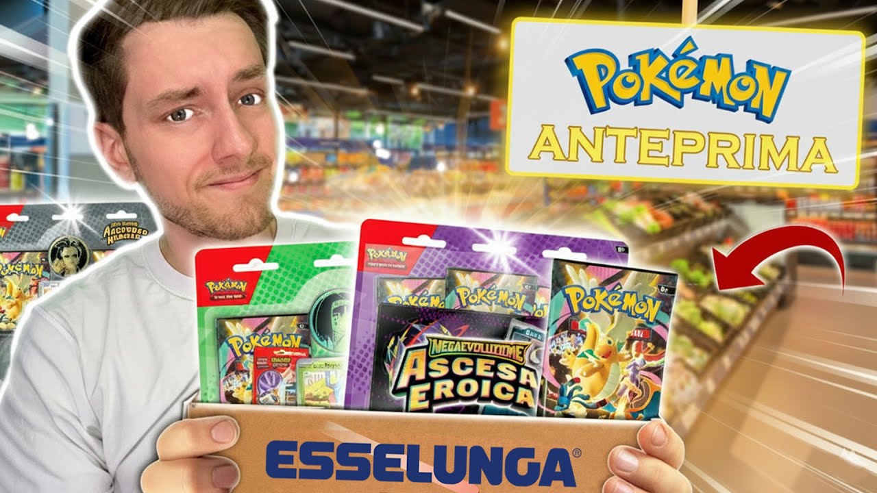 TROVO in un SuperMercato TUTTI i nuovi PRODOTTI POKEMON di ASCESA EROICA in ANTEPRIMA (e li apro)