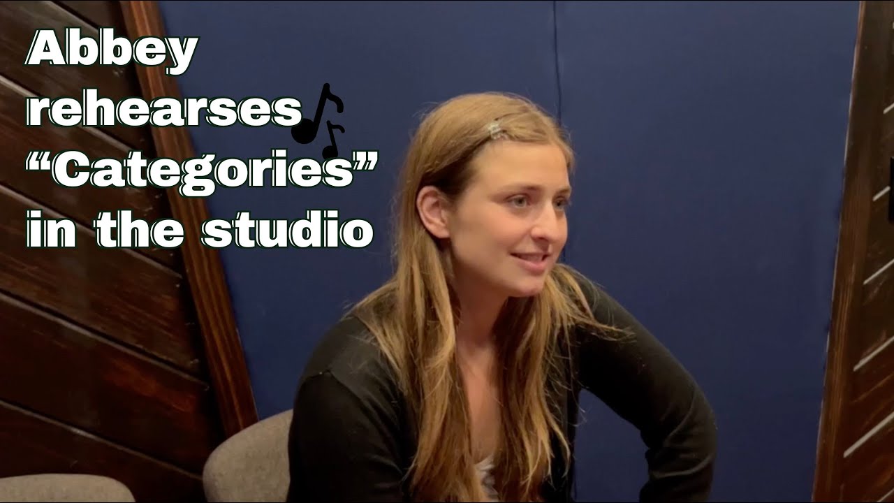 Abbey Rehearses Categories in the Studio