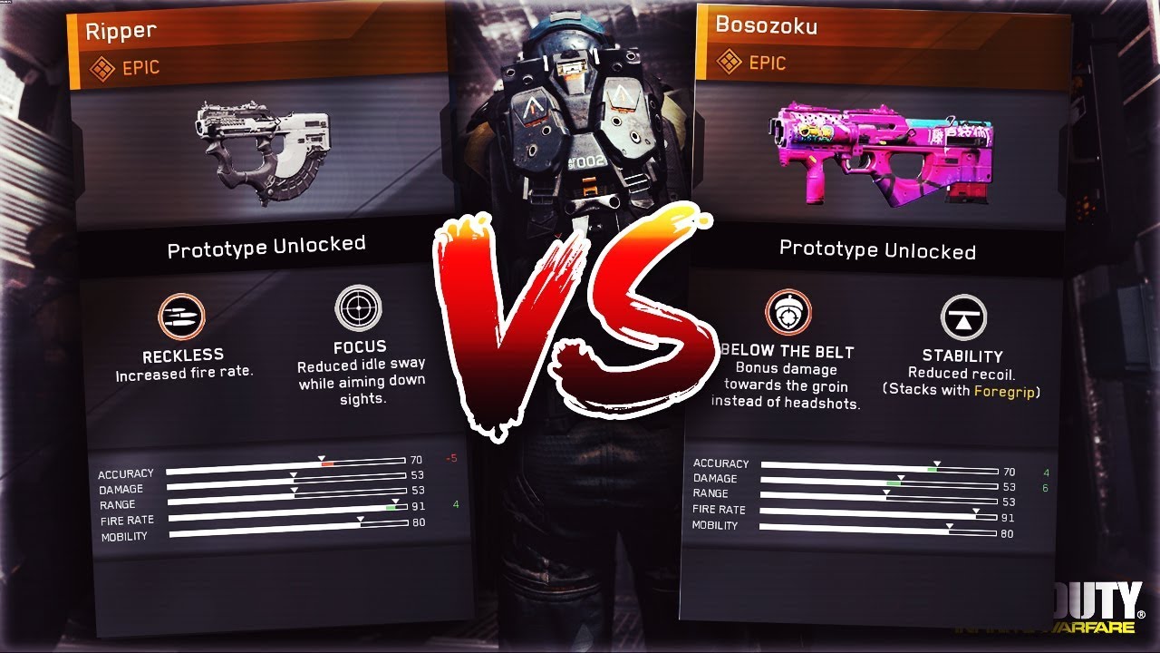 RIPPER vs BOSOZOKU: Which EPIC RPR EVO is BETTER in INFINITE WARFARE? (Tips & Tricks)