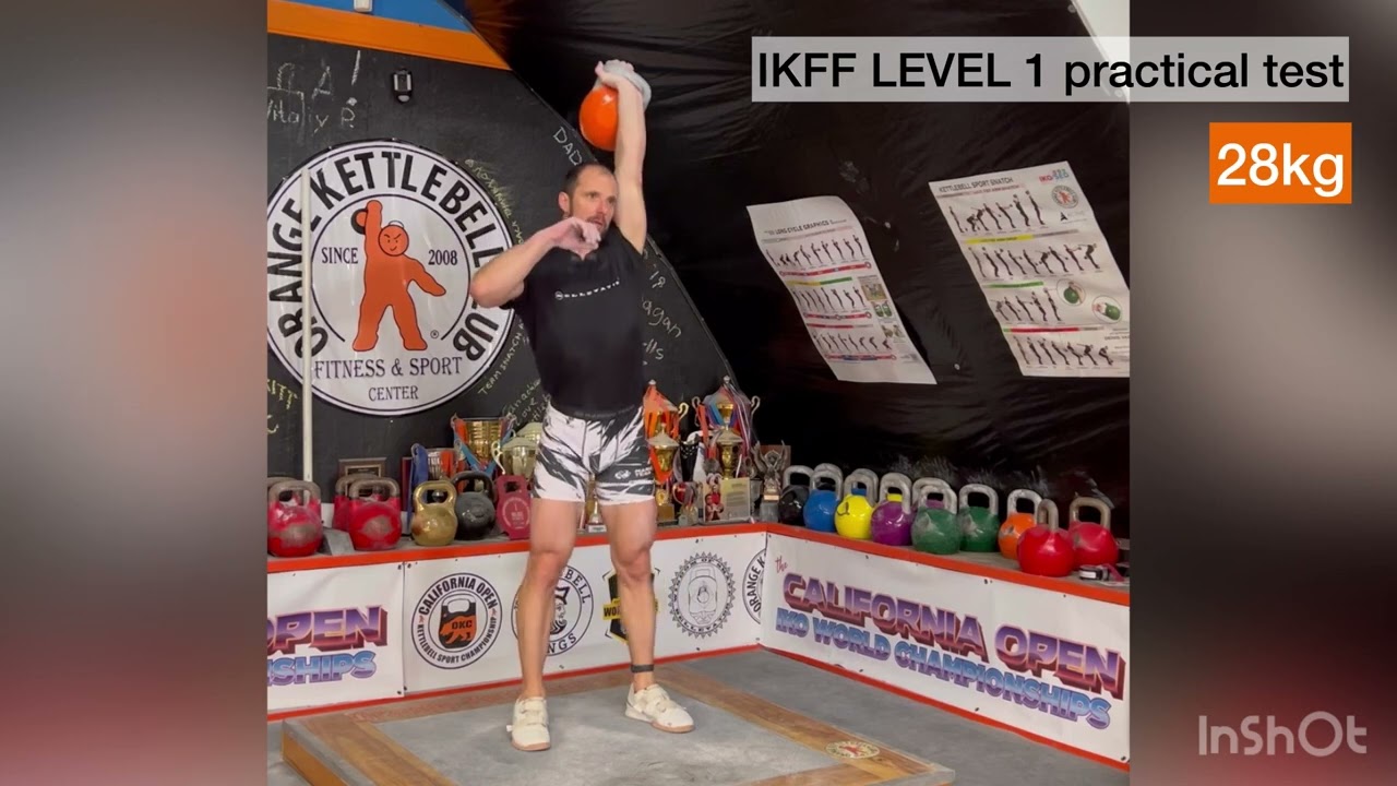 IKFF Practical Test LEVEL 1 with 28kg kettlebell by Denis Vasilev
