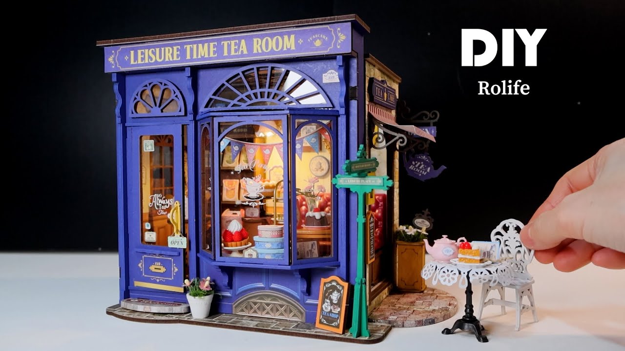 [Rolife] Leisure Time Tea Room l 레져 타임 티 룸 l DIY Miniature Dollhouse Kit l BOOKNOOK miniature 쉽게 만들기