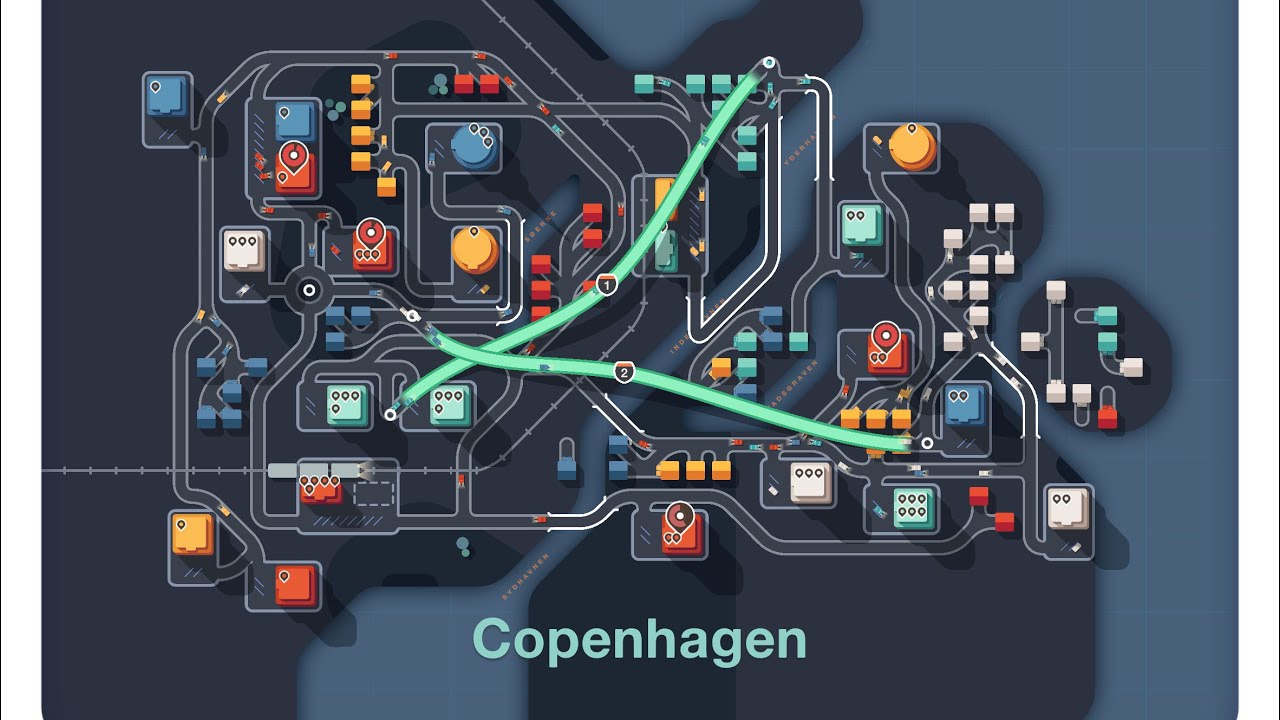 Mini Motorways: Daily Challenge- Copenhagen city, no commentary #gaming #gameplay #challenge