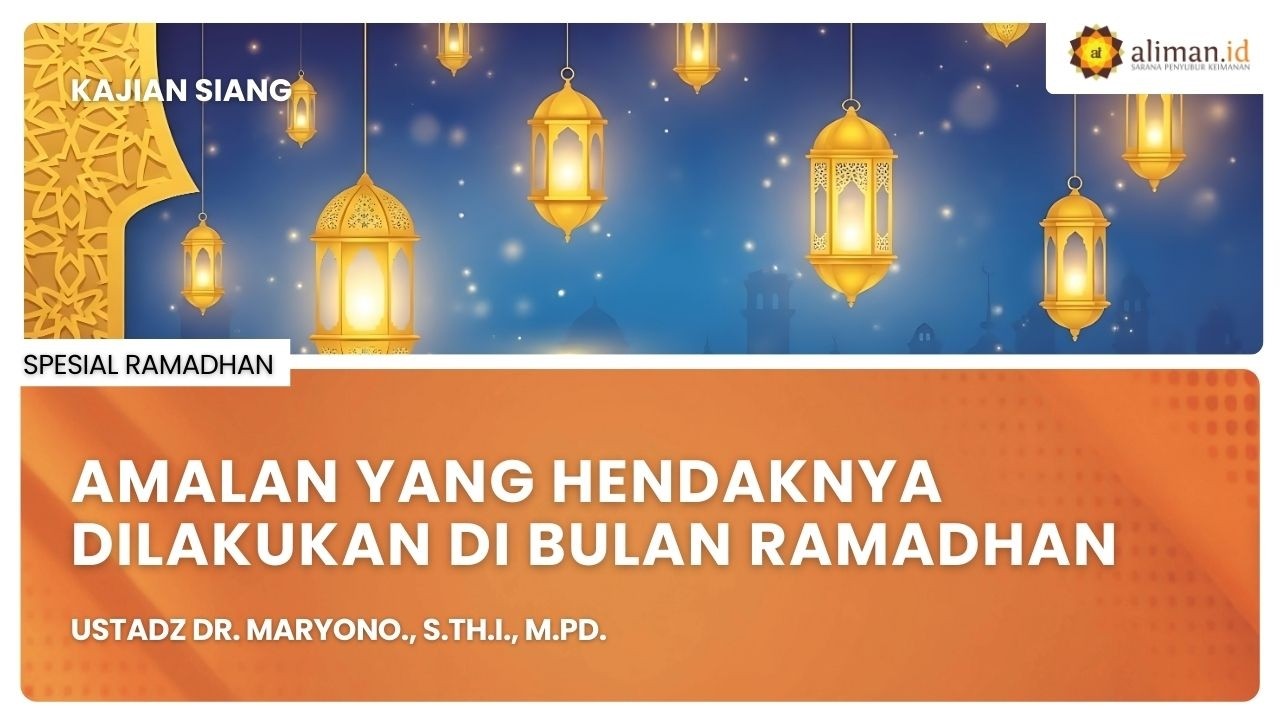 LIVE Serial Fiqih | Ustadz Dr. Maryono, S.Th.I., M.Pd - Parenting Islam