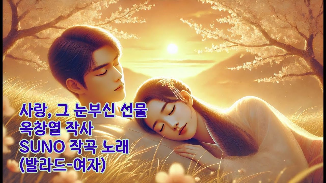 사랑, 그 눈부신 선물 - 옥창열 작사 / SUNO 작곡 노래 (발라드-여자)