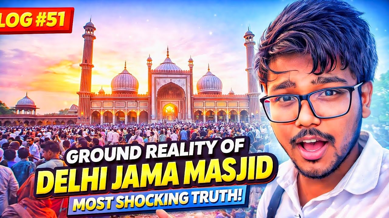 🔥 VLOG #51 — Delhi Jama Masjid Ki Ground Reality | Expectation vs Reality!
