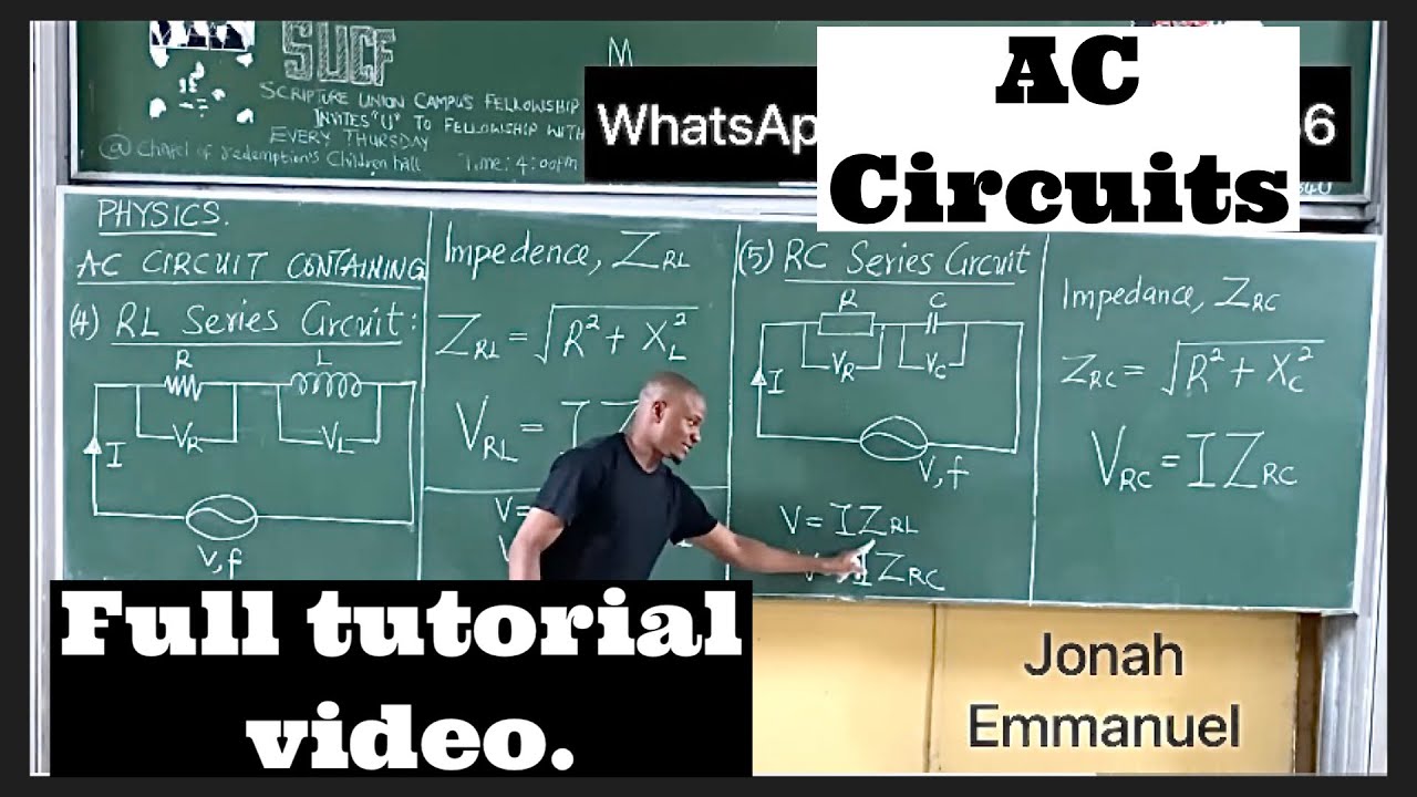 Simple AC Circuits 1 (Introduction, RMS and Peak Current and Voltage, Pure R, L and C AC Circuit)