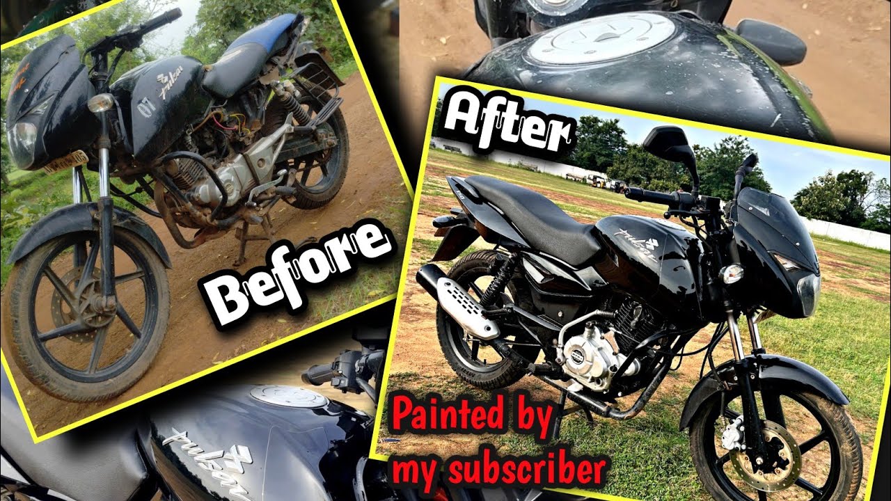 Bajaj Pulsar 150 (2011) full painting work | Bike restoration