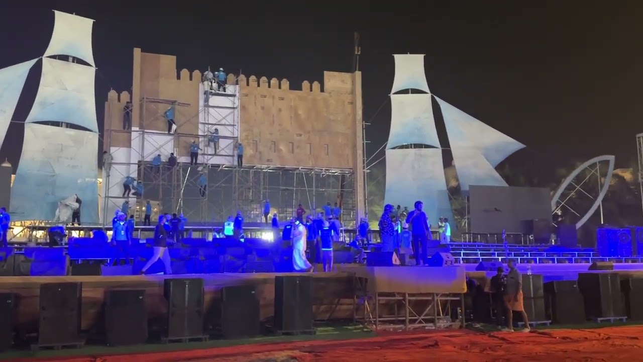 കുണിയയിലെ സമ്മേളനത്തിനുള്ള കൂറ്റൻ സ്റ്റേജ്  #samasthacentenary #jifrythangal 