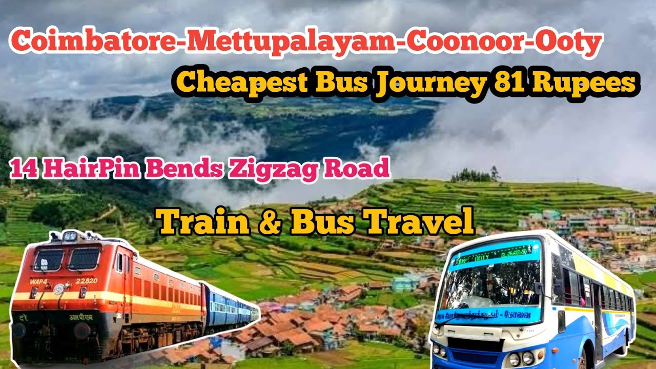 Coimbatore to Ooty #tnstc Bus Journey Via Coonoor Ghat | 14 HairPin Bends #ooty #explorewithiftu