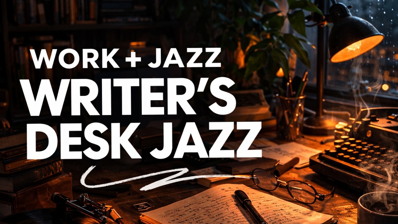 Writer’s Desk Jazz — Calm Writing Music for Authors & Journaling (1 Hour)INTENT