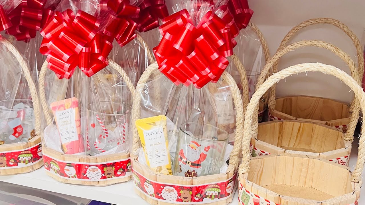 KITS COM CANECAS - CESTAS PRONTAS E 1° PEDIDO CACAU SHOW NATAL 