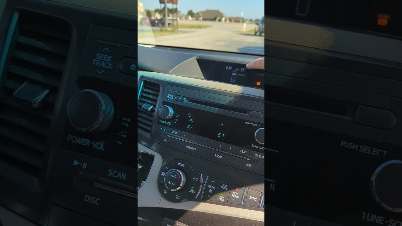 2014 Toyota Sienna  a/c control panel fix