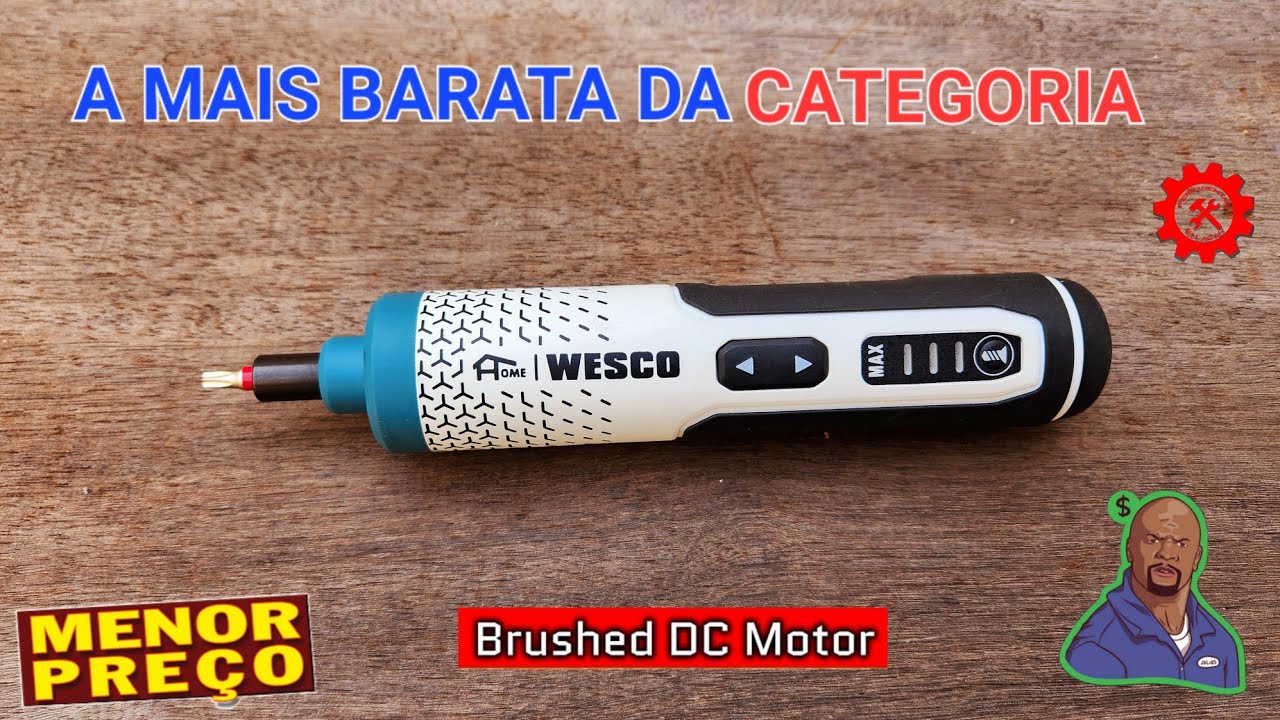 VALE A PENA??? WESCO TIPO BOSCH GO WS2001 PARAFUSADERIA WORX WX242 WX240