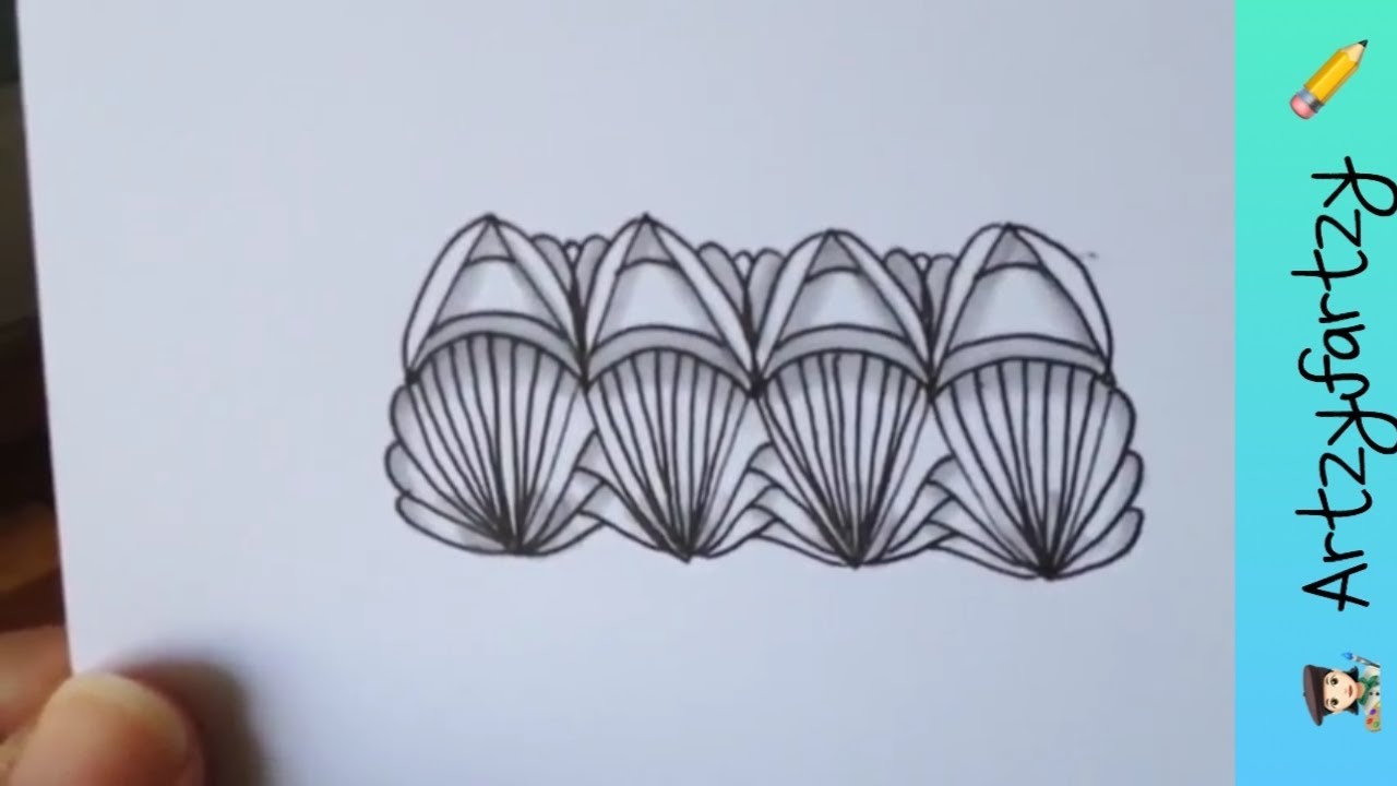 Zentangle Inspired Art With Artzyfartzy 😊 How To Draw Pattern 