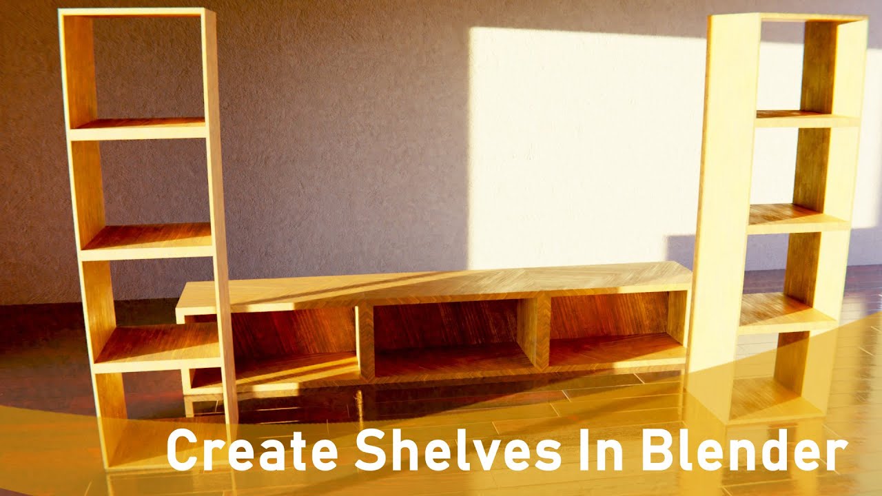 How To Create A Shelf In Blender (Beginner Tutorial)