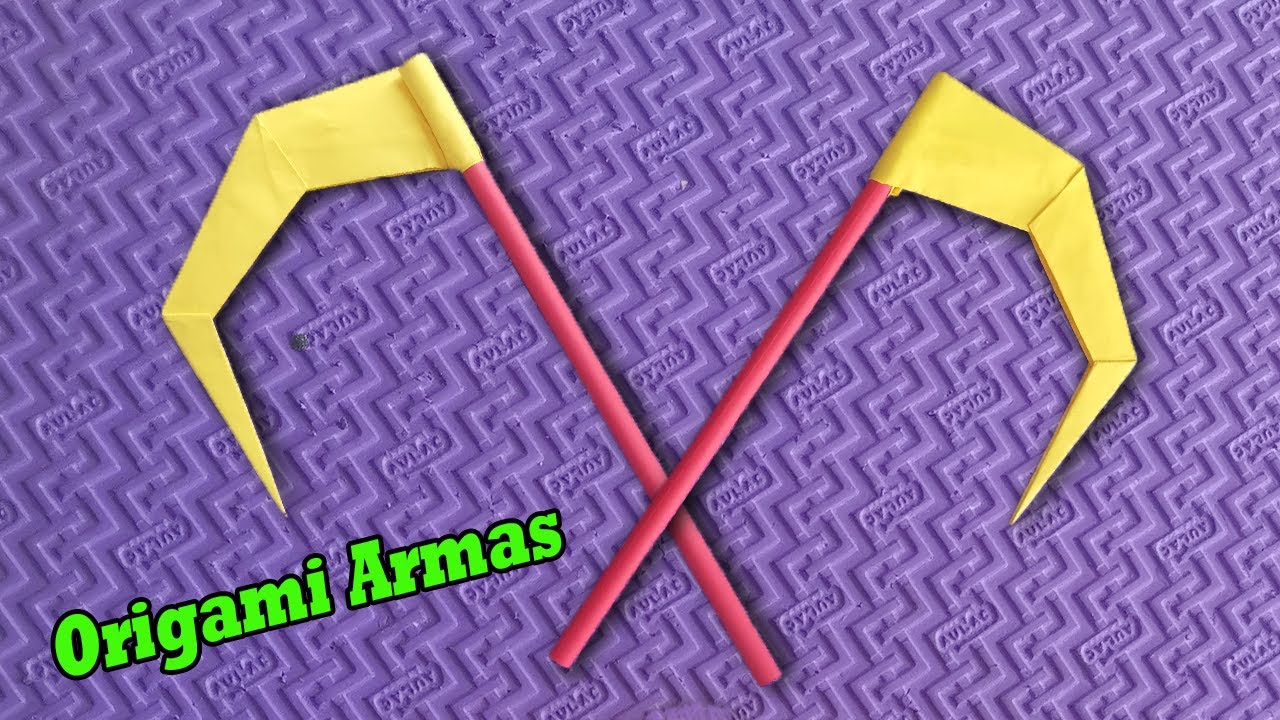 Armas de papel | Como hacer armas de papel facil de hacer | Origami armas