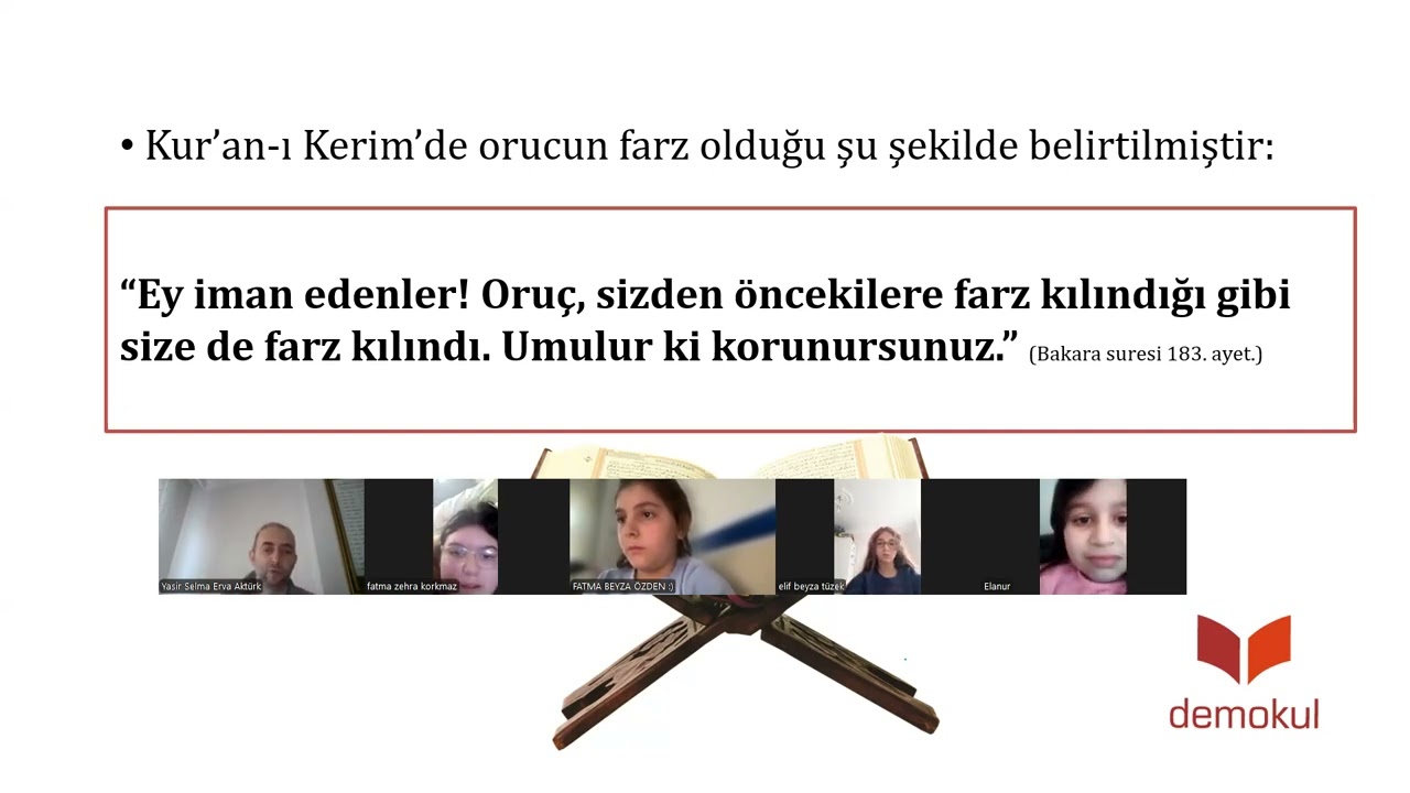 RAMAZAN ve ORUÇ 1