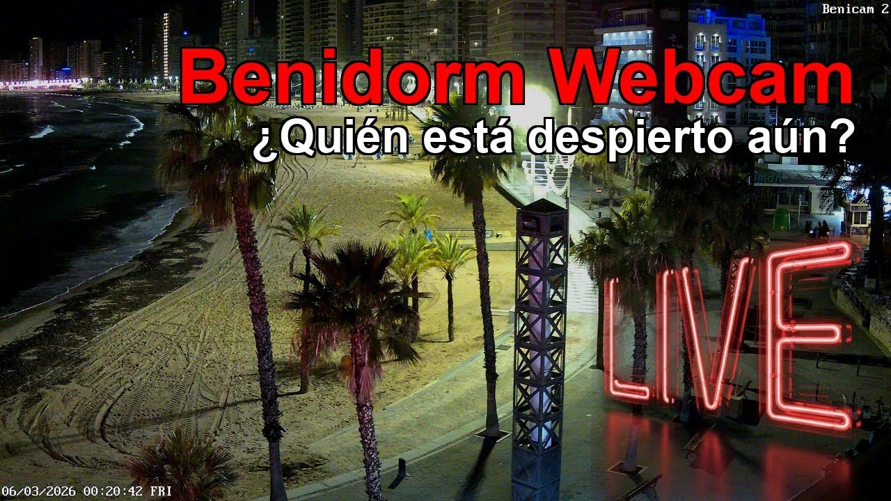 BENIDORM WEBCAM EN DIRECTO 🇪🇸 🔴 LIVE: Playa de Resort ¡Mírala AHORA! 🌴🌊 🇪🇸 CÁMARA 2