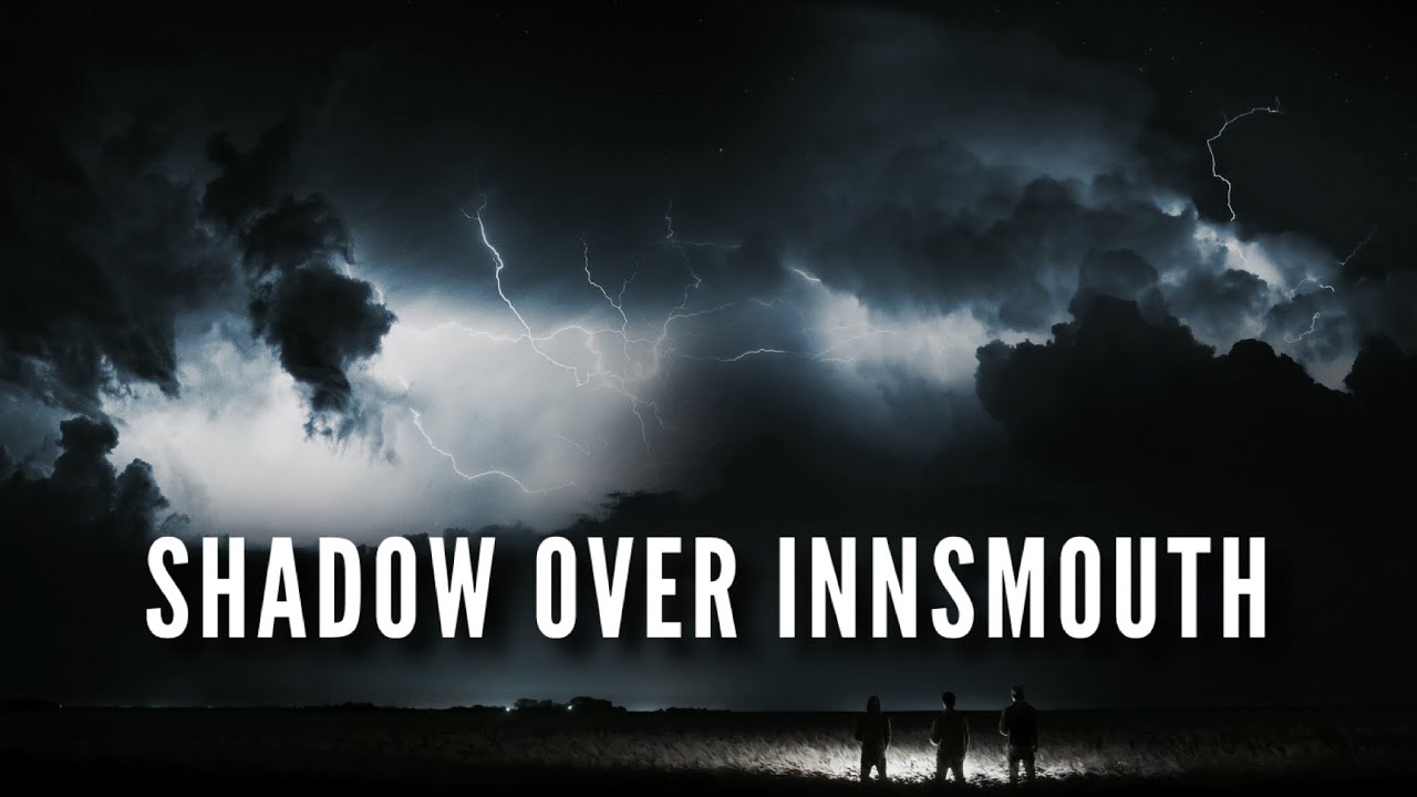 SHADOW OVER INNSMOUTH - Complete by HP Lovecraft 1931 | ASMR + Rolling Thunderstorm, BLACKSCREEN