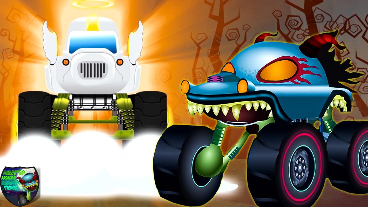 Angel is in Danger + More Animated Monster Truck Cartoon Videos for Kids
