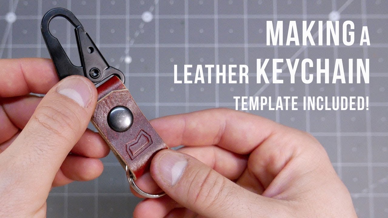 Making a Leather Keychain with Belt Clip