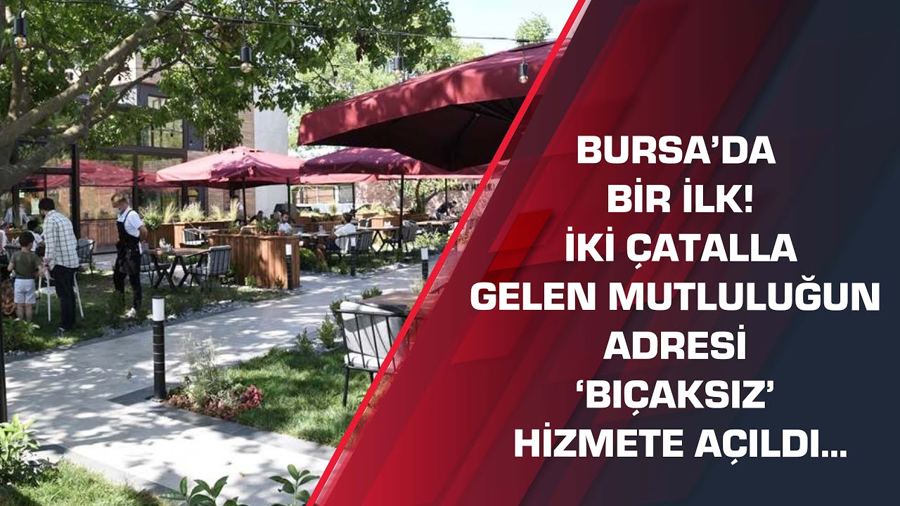 Bursa’da bir ilk! İki çatalla gelen mutluluğun adresi ‘Bıçaksız’ hizmete açıldı...