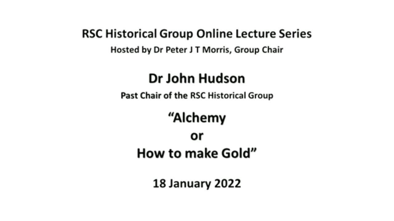 John Hudson: Alchemy, or How to Make Gold