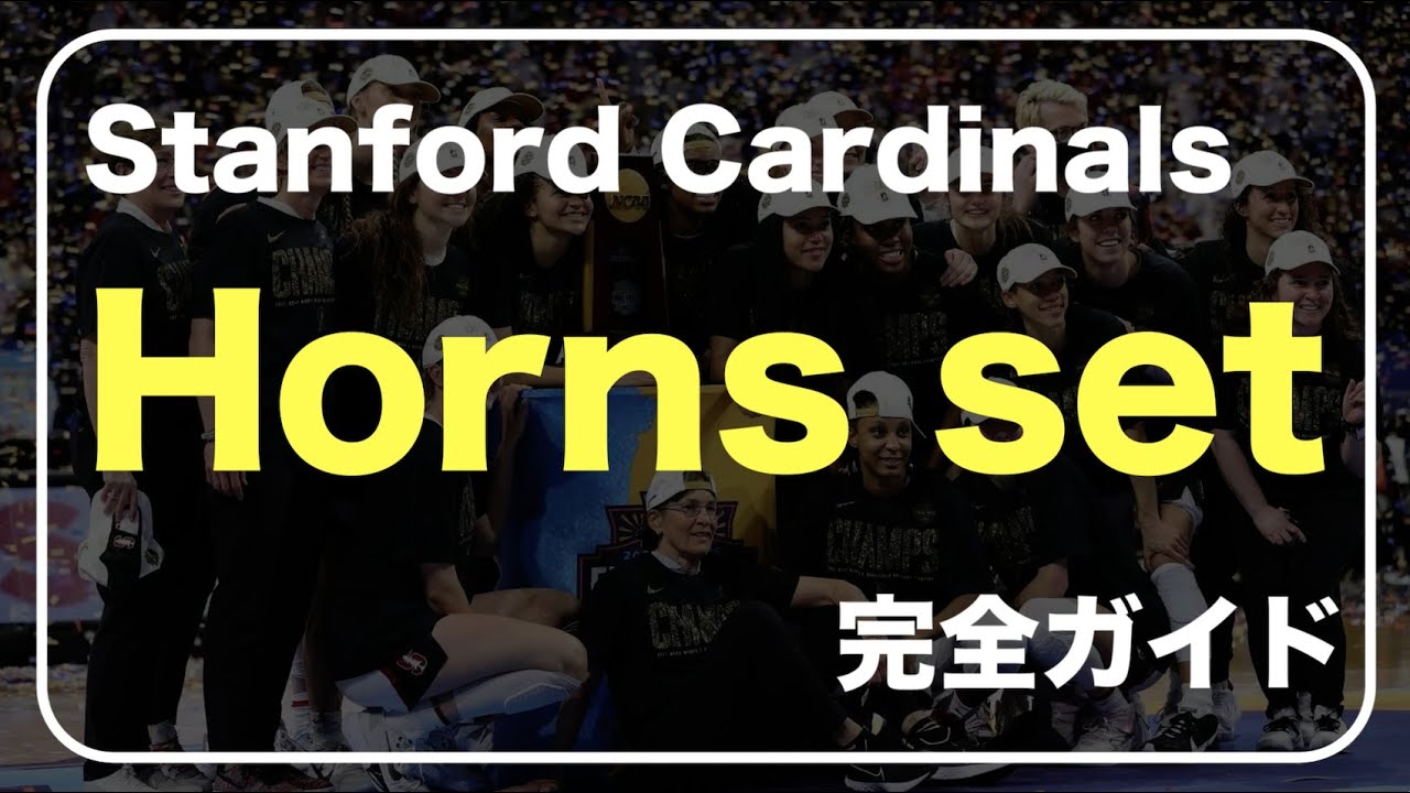 【2021NCAA優勝】Stanford Cardinals Horns set