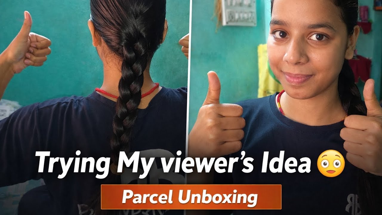 Trying My Viewer’s Idea 😳 | Hair Routine + Parcel Unboxing #vlog 