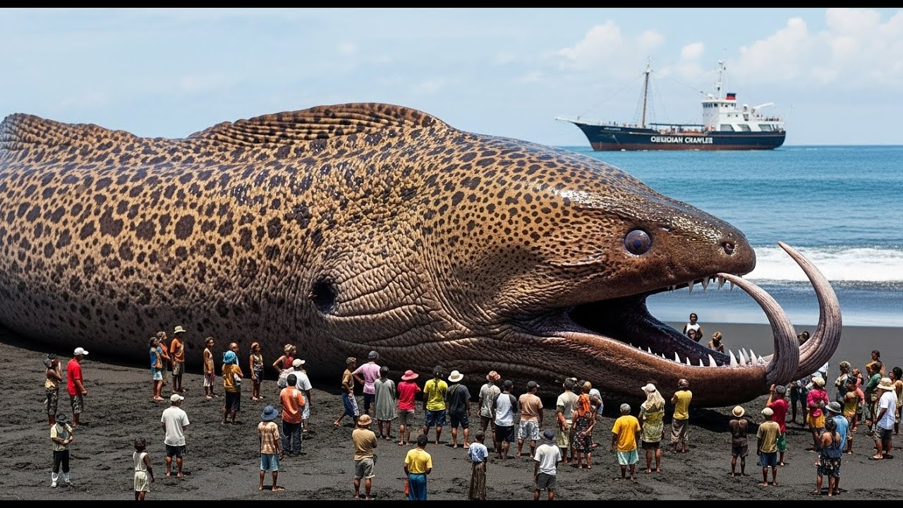 Catching a 40-ton giant moray eel in volcanic caves
