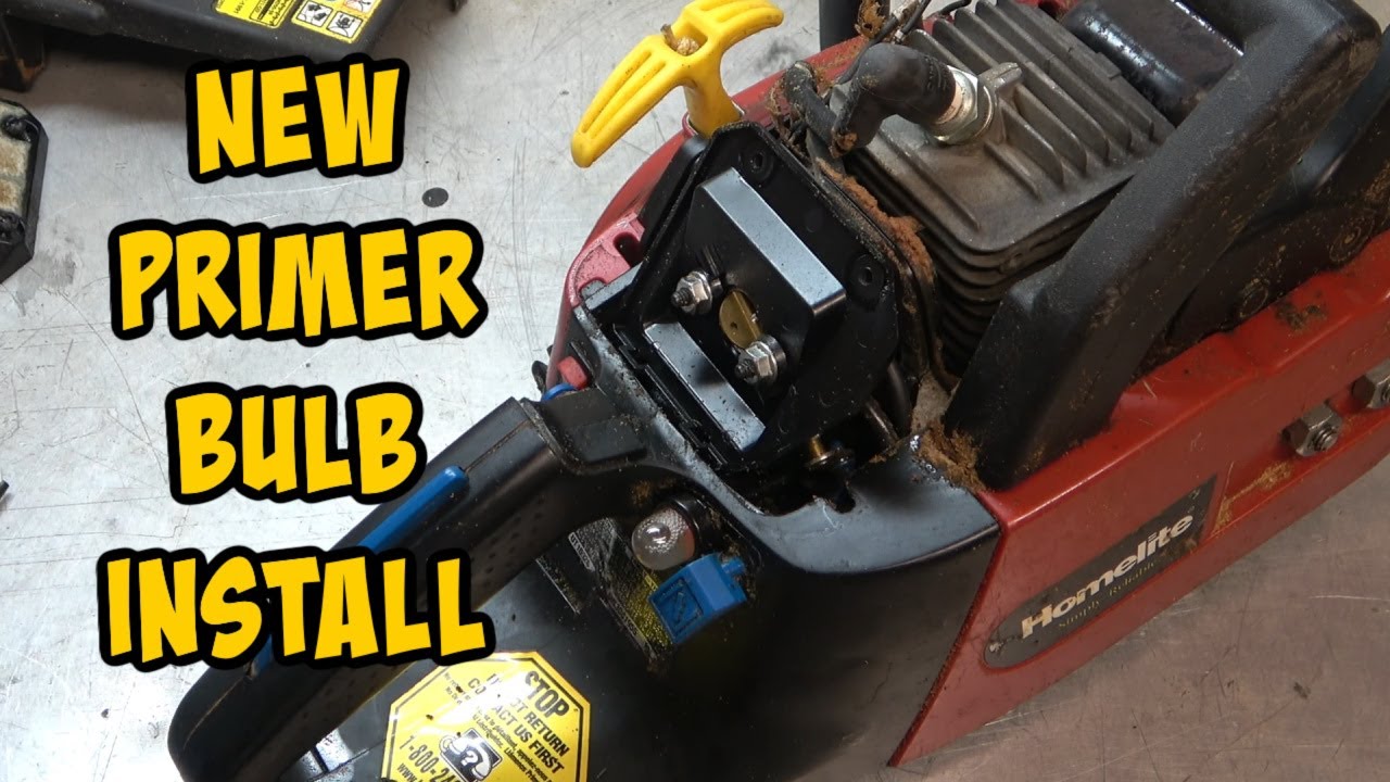 Primer Bulb Replacement On Your Chainsaw. It's NOT hard!