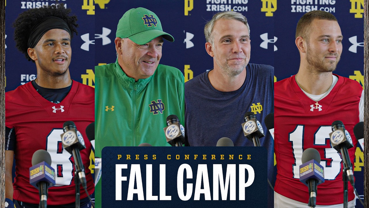 Quarterbacks & Tight Ends Press Conference | Notre Dame Football