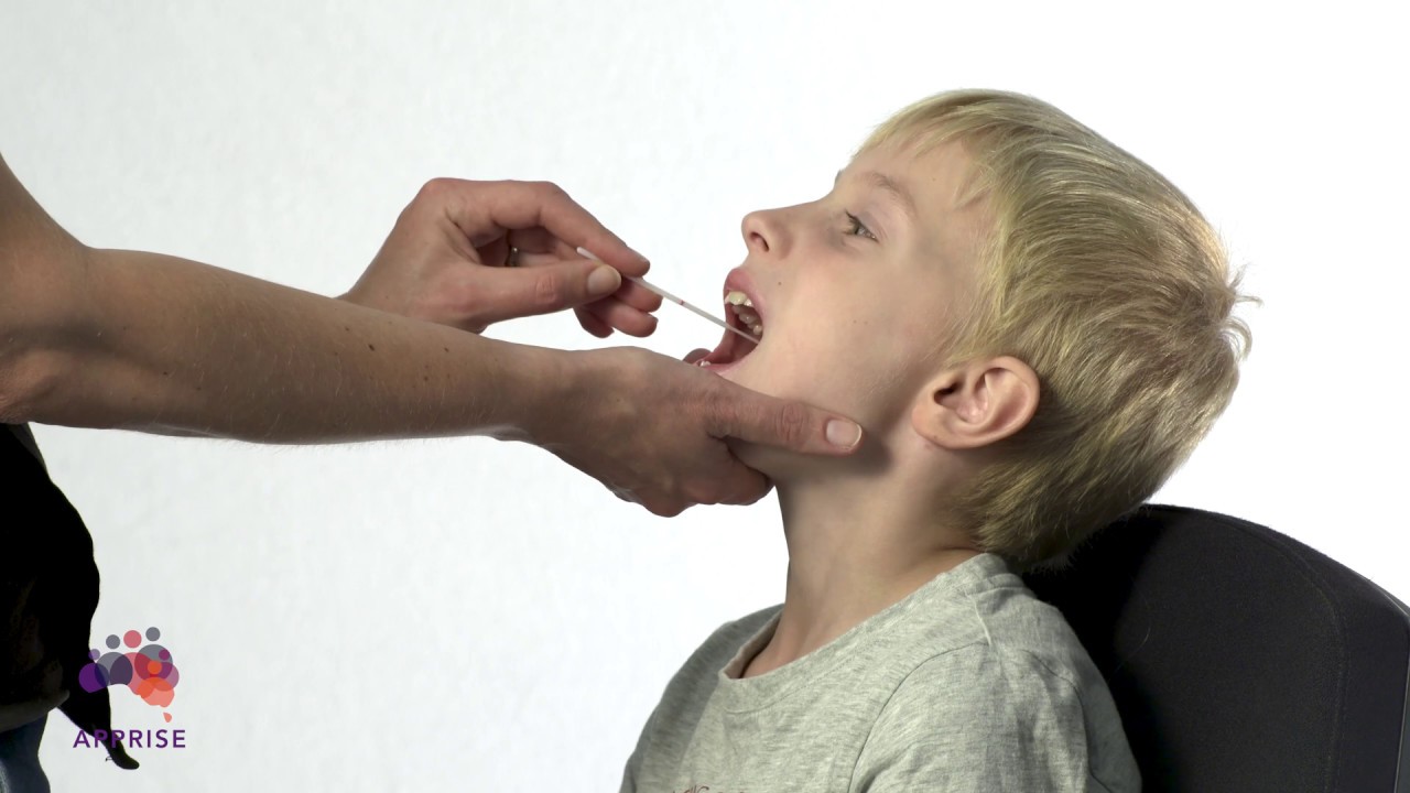 How to swab the nose and throat of others