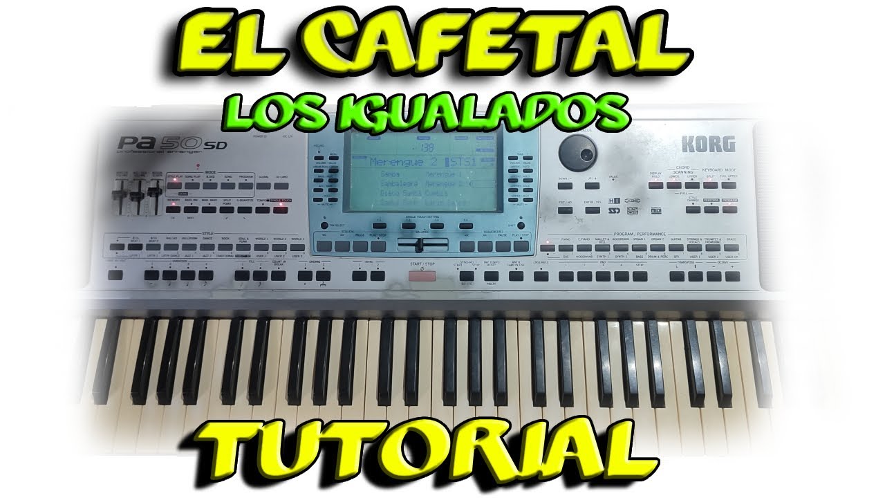 El cafetal| Teclado Tutorial | Teclado Korg Pa50 | Acordes