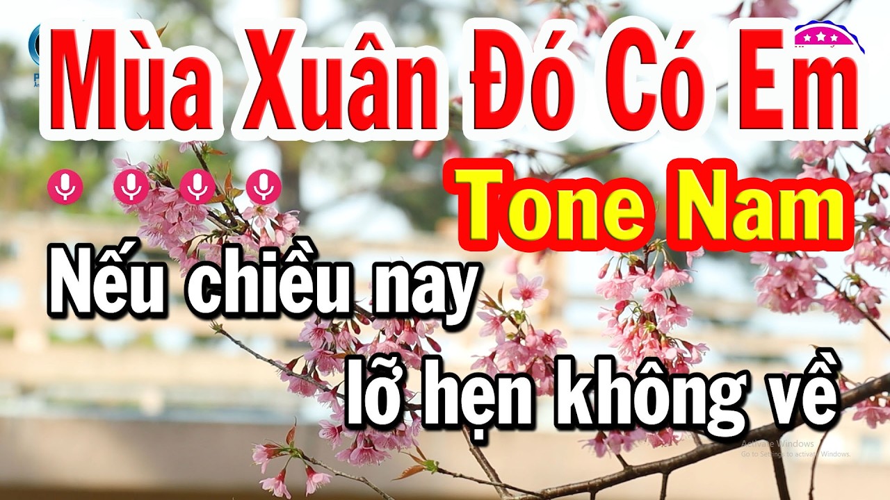 Mùa Xuân Đó Có Em Karaoke Tone Nam ( D#m ) Nhạc Xuân Siêu Hay Dễ Hát | Cẩm Yến