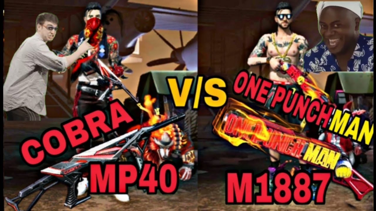 COBRA MP40 LEVEL 2 v/s M1887 ONE PUNCH MAN ROOM MATCH GAMEPLAY || GARENA FREE FIRE