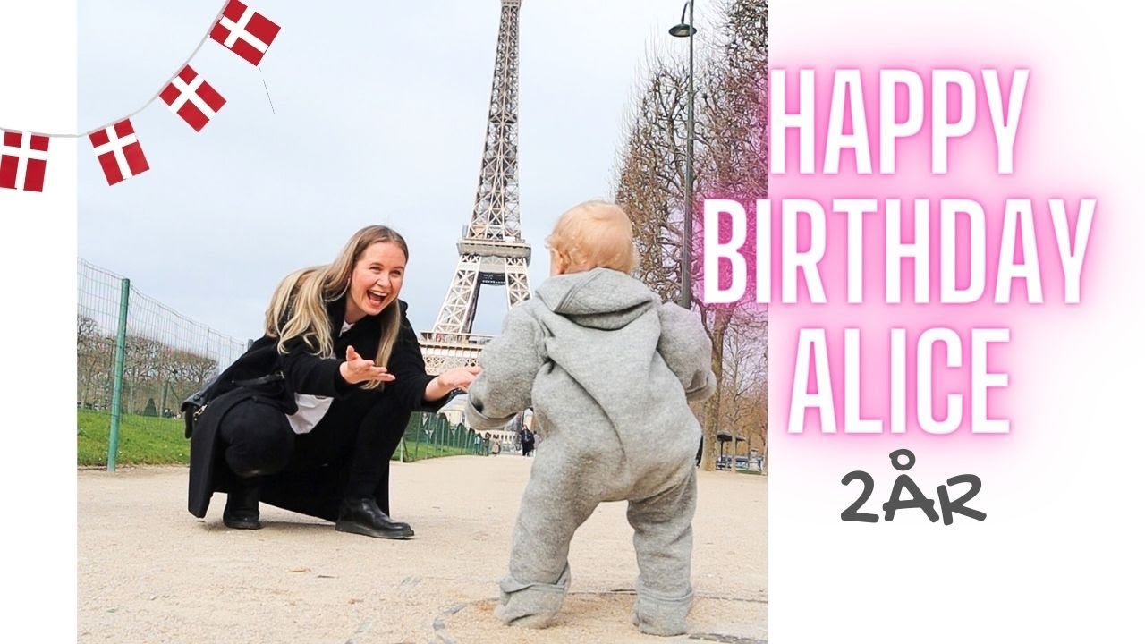 Gaver, lagkage og balloner // Alice 2 år
