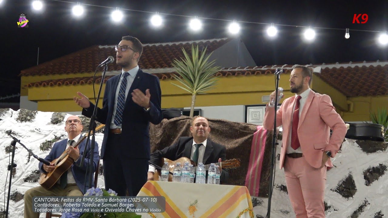 CANTORIA Roberto Toledo e Samuel Borges - Festas da RMV-Santa Bárbara -Ilha Terceira (205-07-10)